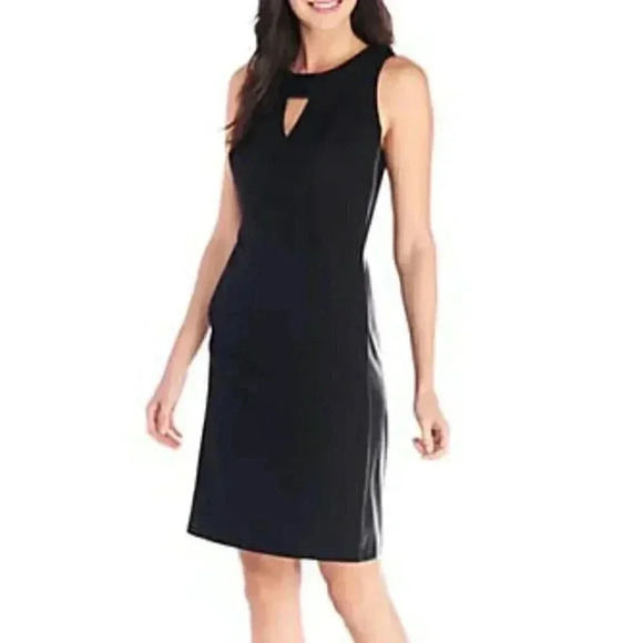 Nine West Shirt Dress with Leather Side Panels​​ - Picture 1 of 8